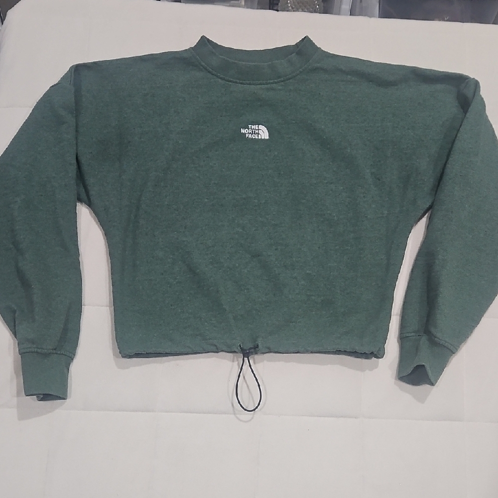 The North Face Women's Forest Green Cropped Hoodie